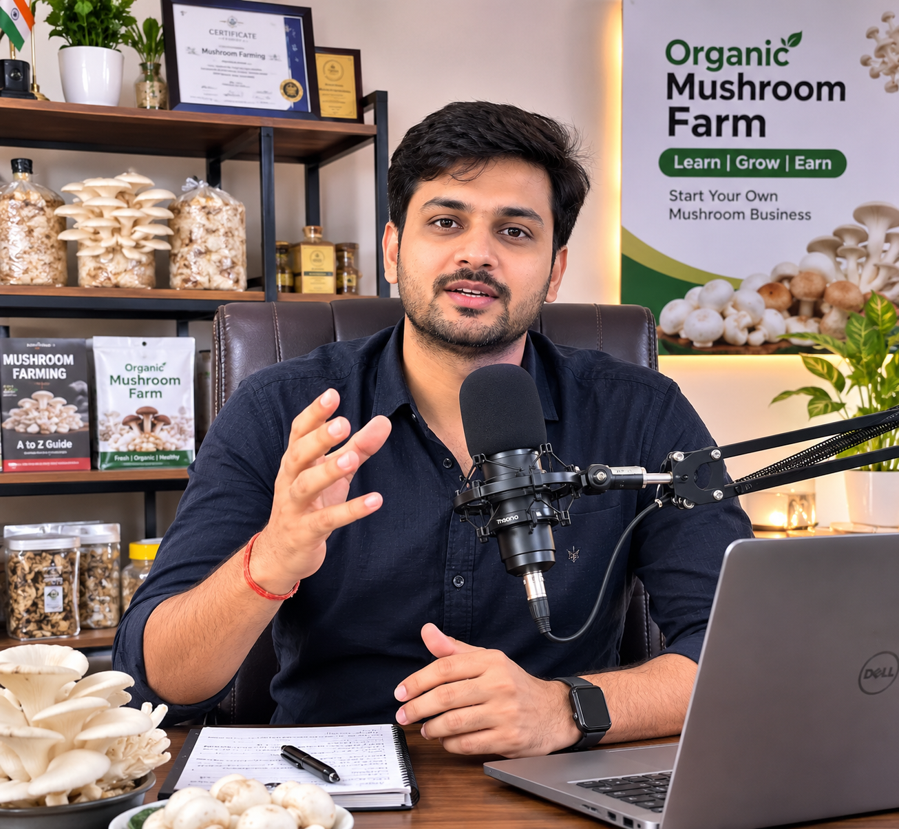 Rakesh Soni Expert Mushroom Farming Trainer